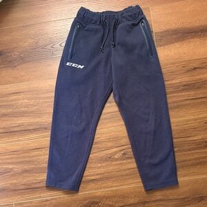 CCM Kids Dark Blue Sweatpants with Zip Pockets